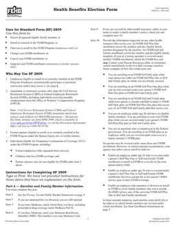 SF 2809 - Health Benefits Election for Federal Employees form preview