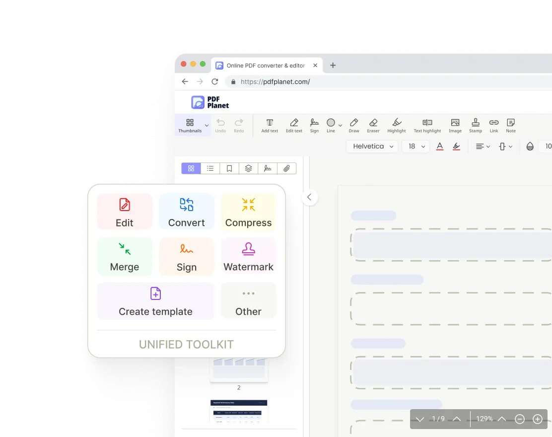 One workspace for all PDF tools