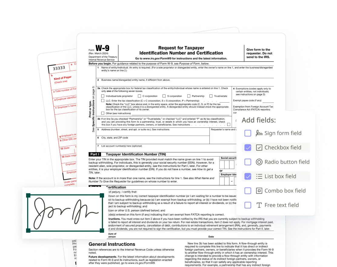 Simple signing and form-filling